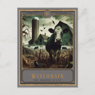 Wisconsin Gothic Art Postkarte