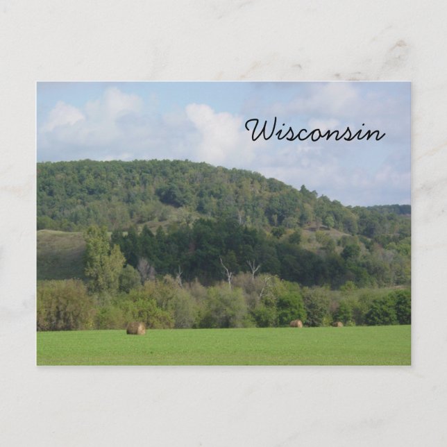Wisconsin Hills Postkarte (Vorderseite)
