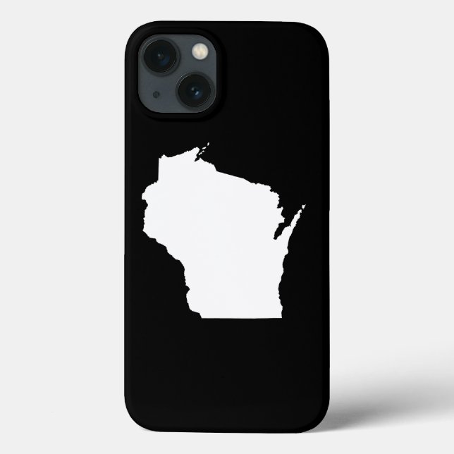Wisconsin in Weiß Case-Mate iPhone Hülle (Rückseite)