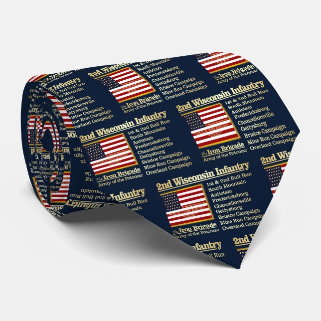 Wisconsin Infantry (BH) Krawatte (Gerollt)