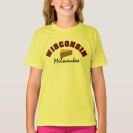 Wisconsin-Käse-kundenspezifischer Stadtname T-Shirt