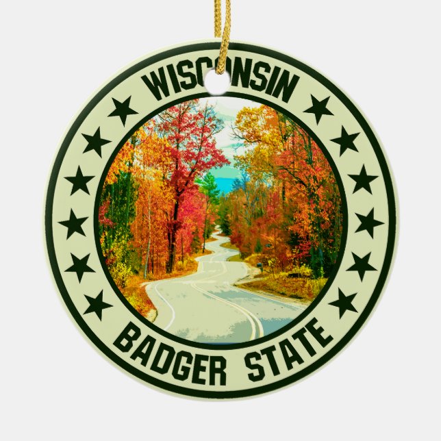 Wisconsin                                          keramik ornament (Vorne)