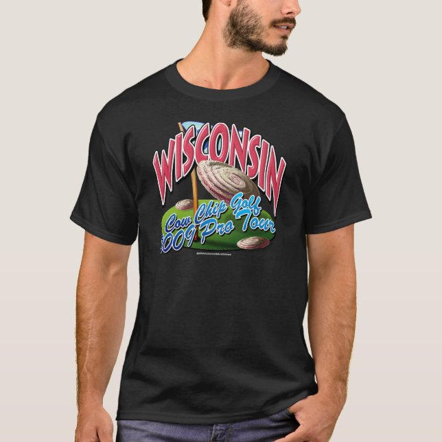 Wisconsin-Kuh-Chip-Golf T-Shirt (Vorderseite)