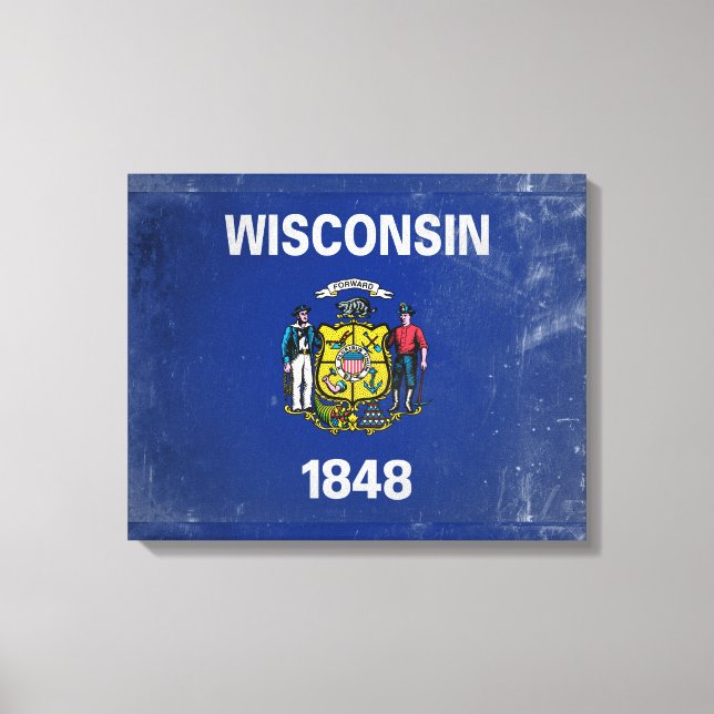 Wisconsin Leinwanddruck (Vorderseite)