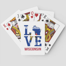 Wisconsin-Liebe Spielkarten