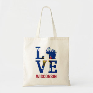 Wisconsin-Liebe Tragetasche