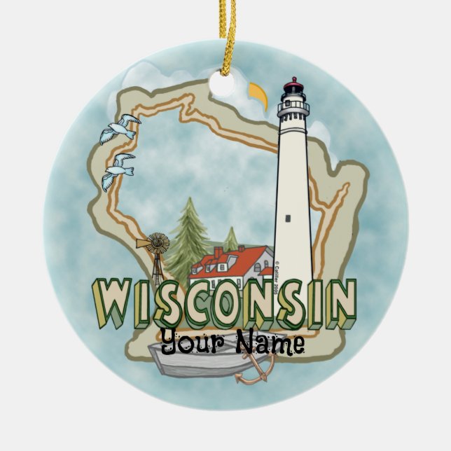 Wisconsin Lighthouse Ornament (Vorne)