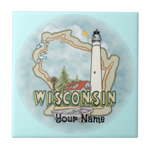 Wisconsin Lighthouse Tile Fliese