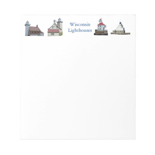Wisconsin Lighthouses Notizblock (Vorderseite)