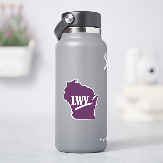 Wisconsin LWV Aufkleber (HydroFlask)