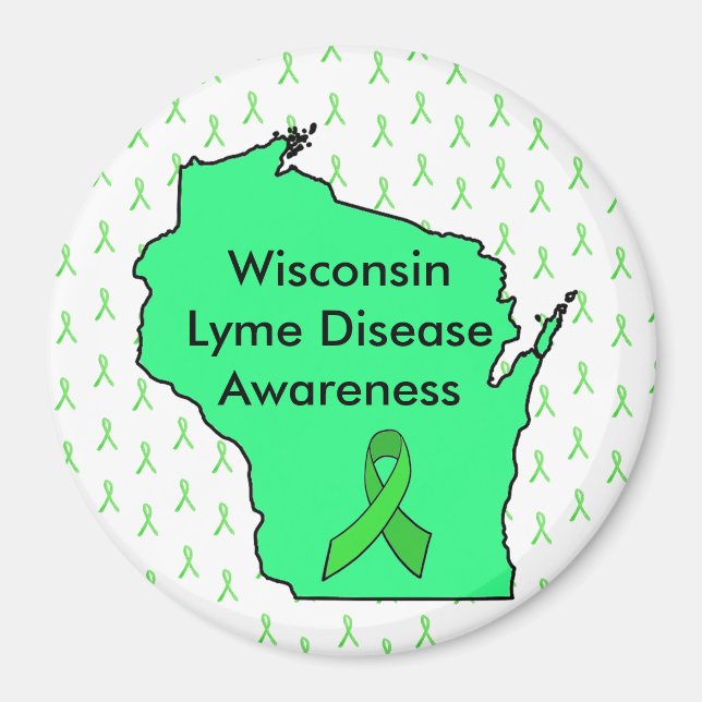 Wisconsin Lyme Disease Awareness Magnet (Vorne)
