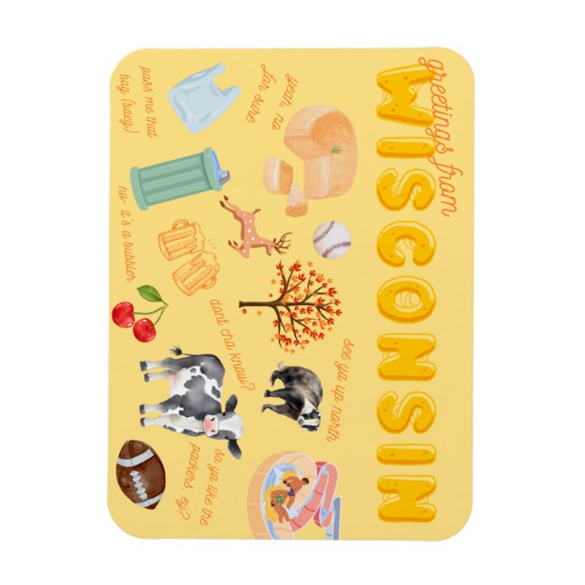 Wisconsin Magnet (Vertikal)