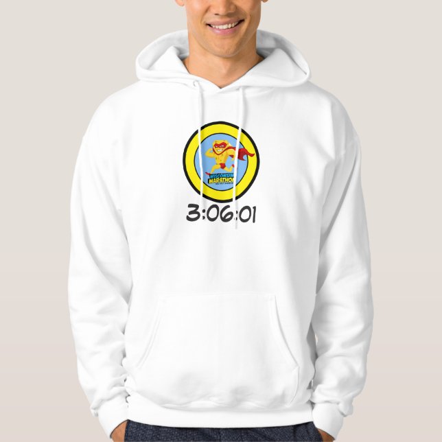 Wisconsin-Marathon Posten-Marathon Hoodie (Vorderseite)