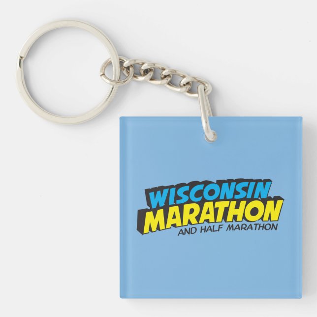 Wisconsin-Marathon Posten-Marathon Schlüsselanhänger (Vorderseite)