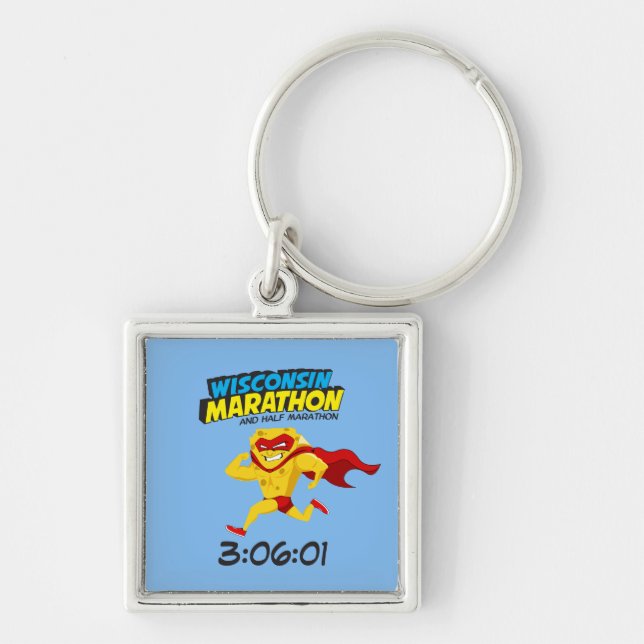 Wisconsin-Marathon Posten-Marathon Schlüsselanhänger (Vorne)