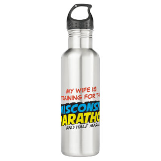 Wisconsin-Marathon-Training Edelstahlflasche