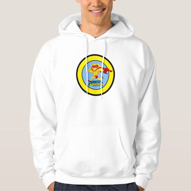 Wisconsin-Marathonlauf-Tag Hoodie (Vorderseite)