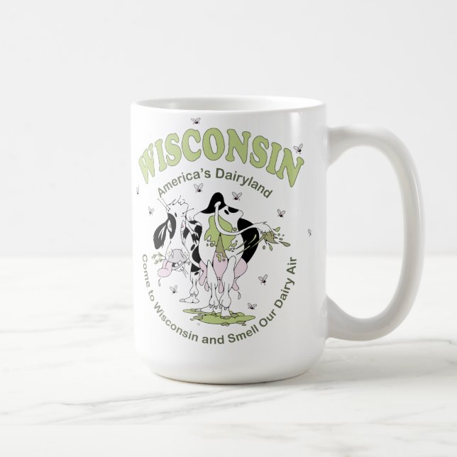 Wisconsin-Milchkuh-Tasse Kaffeetasse (Rechts)