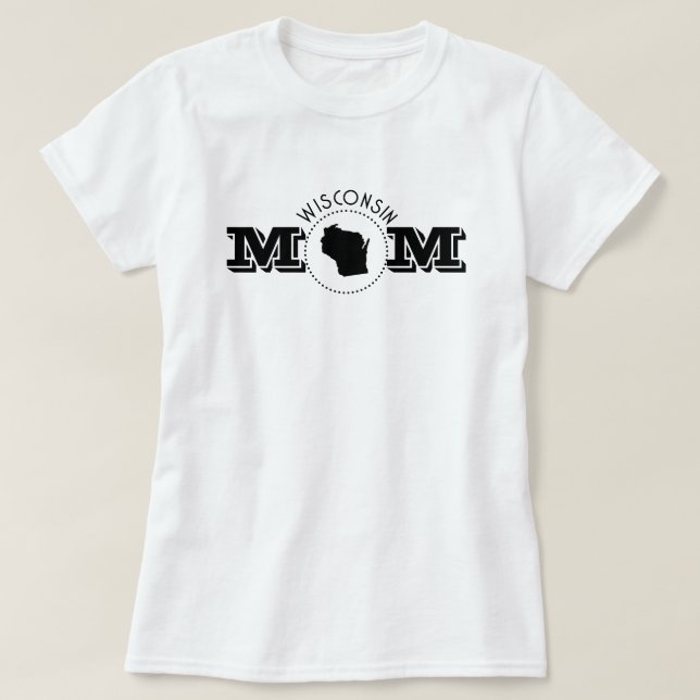 Wisconsin Mom  T-Shirt (Design vorne)