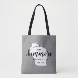Wisconsin Monogram Staat Tote Bag Tasche