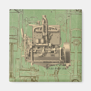 Wisconsin Motor Milwaukee Wisconsin Gas Motor K5 Magnet