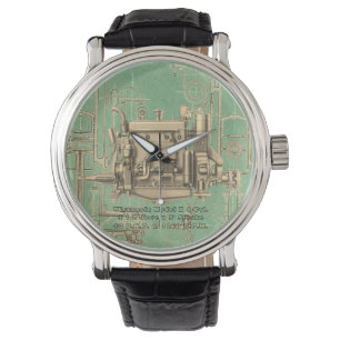 Wisconsin Motor Milwaukee Wisconsin Gas Motor X Armbanduhr
