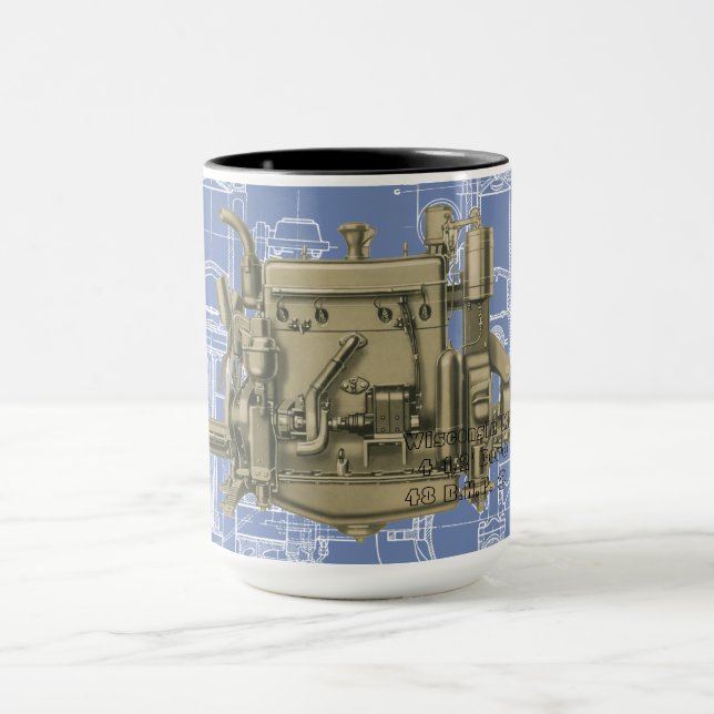 Wisconsin Motor Milwaukee Wisconsin Gas Motor X Tasse (Zentrum)