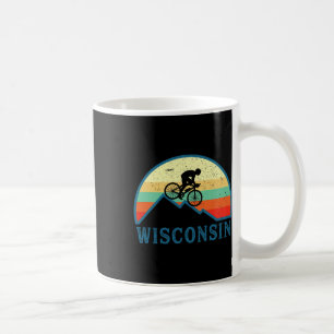 Wisconsin Mountainbiken Retro Wisconsin Mtb Berg Kaffeetasse