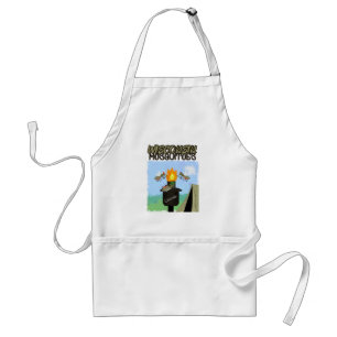 Wisconsin-Mücken-Cartoon - Camping mit Tiki Schürze