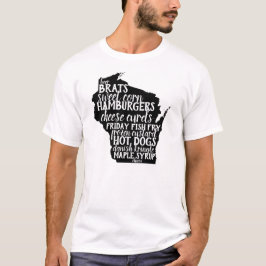 Wisconsin-Nahrungsmittelabendessens bereit T-Shirt