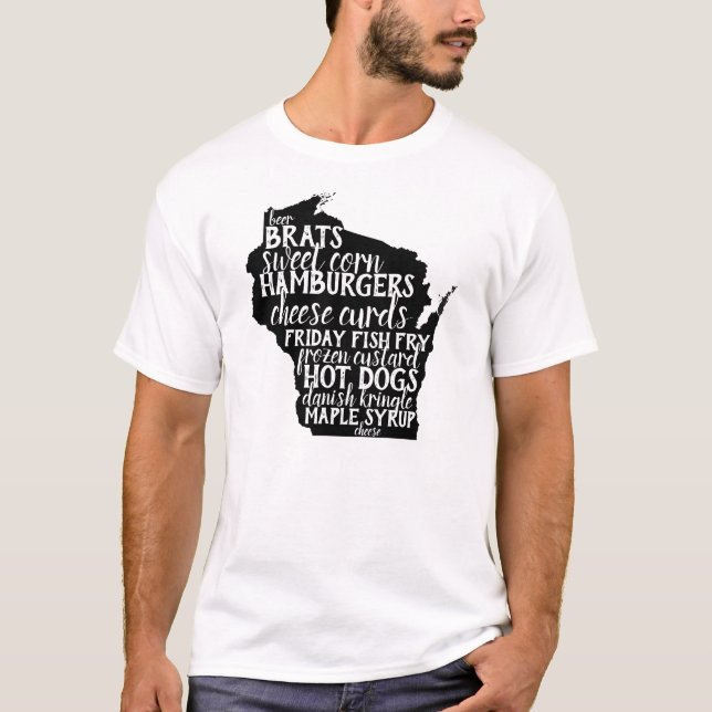 Wisconsin-Nahrungsmittelabendessens bereit T-Shirt (Vorderseite)