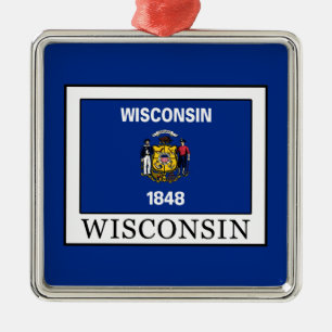 Wisconsin Ornament Aus Metall