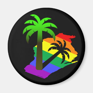 Wisconsin Palm Tree Magnet