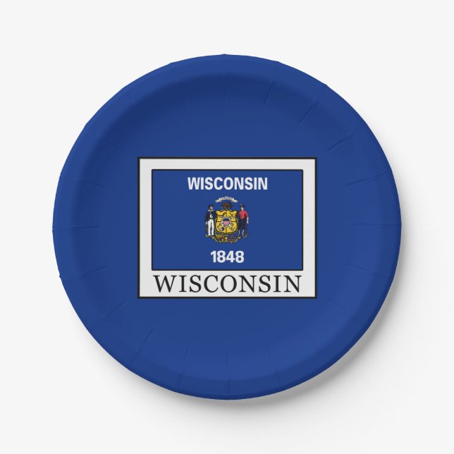 Wisconsin Pappteller (Vorderseite)