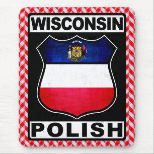 Wisconsin Polnisch American Mousemat Mousepad