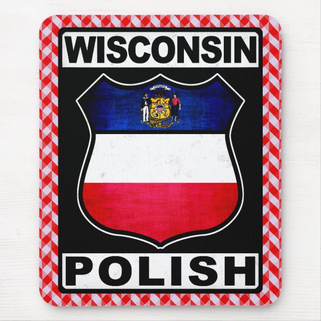 Wisconsin Polnisch American Mousemat Mousepad (Vorne)