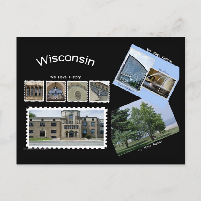 Wisconsin Postcard Postkarte (Vorderseite)
