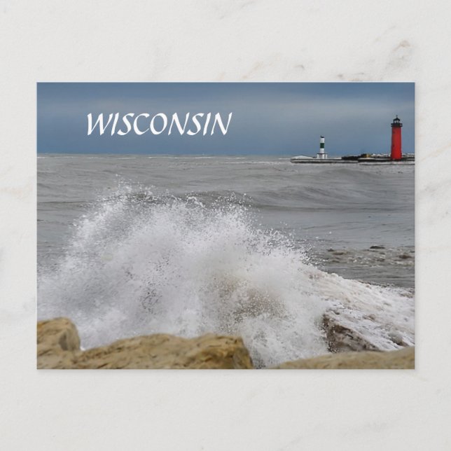 WISCONSIN POSTKARTE (Vorderseite)