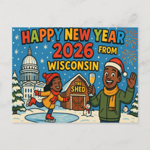 WISCONSIN Postkarte