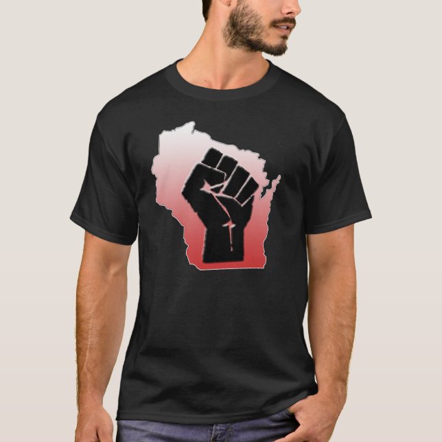 Wisconsin-Protest T-Shirt (Vorderseite)