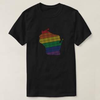 Wisconsin-Regenbogen-Staat T-Shirt