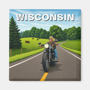 Wisconsin-Reise Magnet
