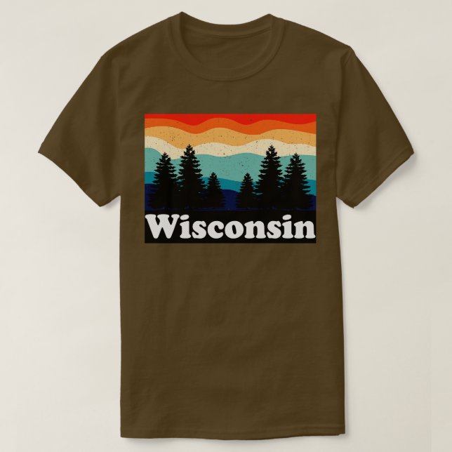 Wisconsin Retro T-Shirt (Design vorne)
