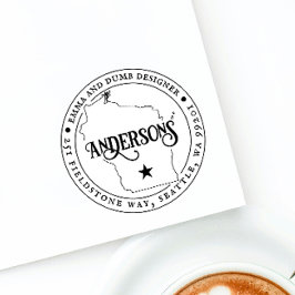 Wisconsin Return Address Stamp Self-Inking Permastempel