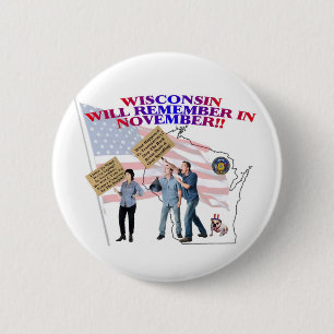 Wisconsin - Rückholkongreß zu den Leuten! Button