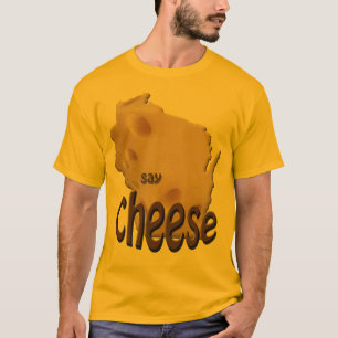 Wisconsin Say Käse Mens Gold T - Shirt