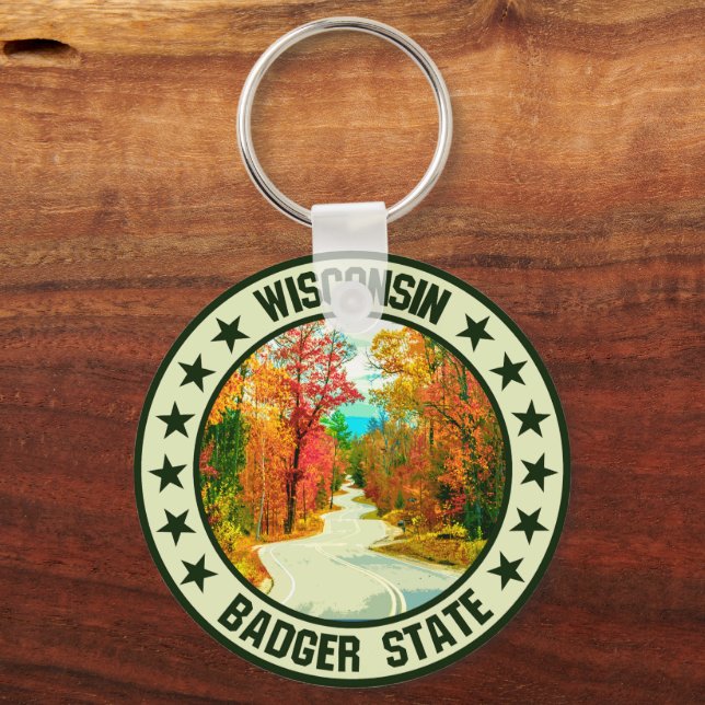 Wisconsin Schlüsselanhänger (Vorderseite)
