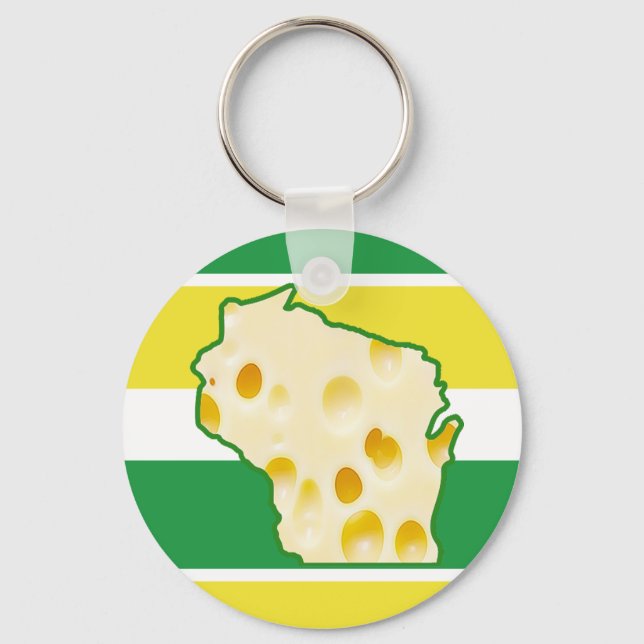 Wisconsin Schlüsselkette für Schweizer Käse Schlüsselanhänger (Vorderseite)