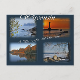 Wisconsin Seasons Postkarte