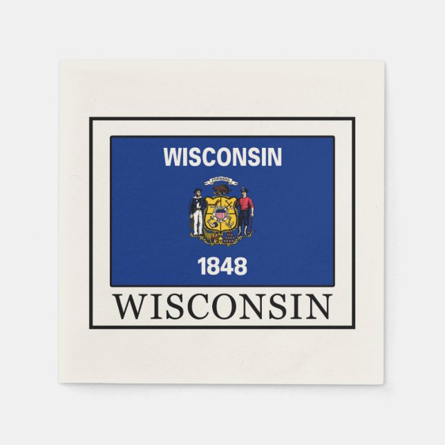 Wisconsin Serviette (Vorderseite)